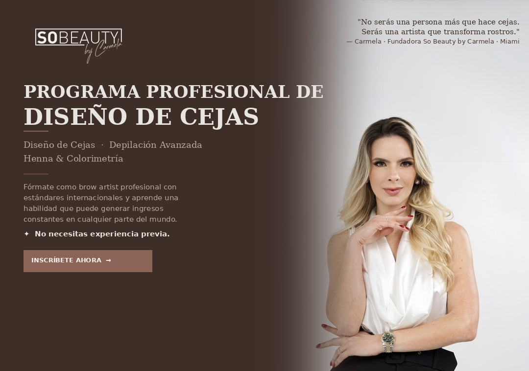 Curso Diseño de Cejas en Miami Depilación y Henna