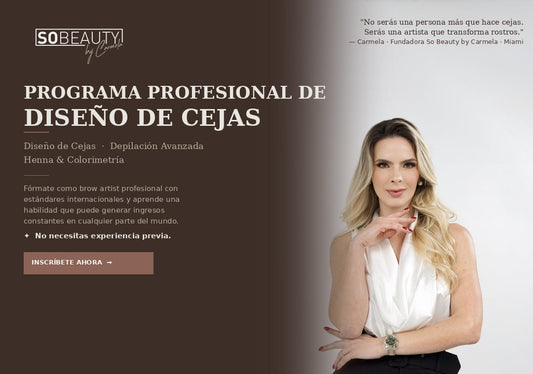 Curso Diseño de Cejas en Miami Depilación y Henna