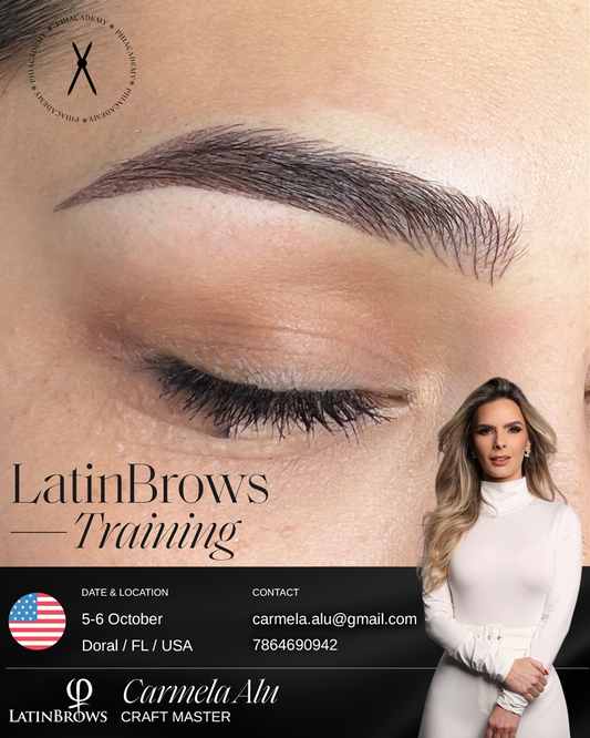 Entrenamiento LatinBrows PhiAcademy con Carmela Alu — 5 y 6 de octubre, Doral Miami