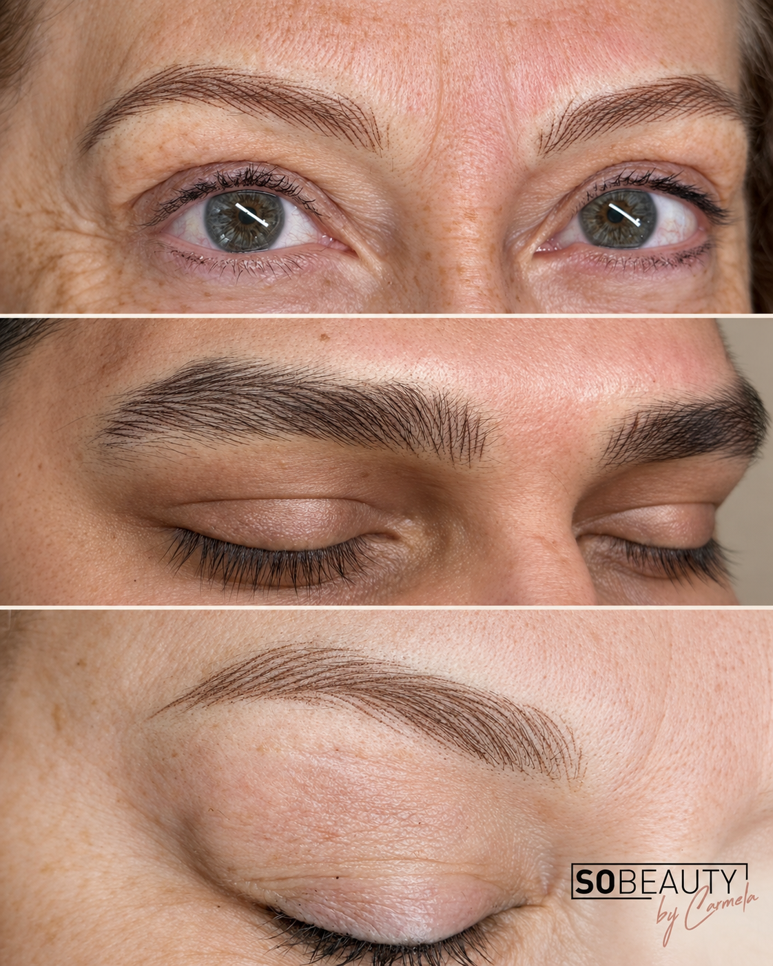 Resultados de cejas NanoBrows antes y después — So Beauty by Carmela